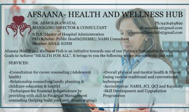 AFSAANA-HEALTH AND WELLNESS HUB